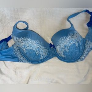 Light blue VS lined Demi bra